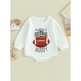 thumbnail image 2 of Bagilaanoe Newborn Baby Girl Boys Romper Sweatshirt Long Sleeve Bodysuits Letter Print Pullover 3M 6M 12M 18M Infant Casual Tee Tops, 2 of 9