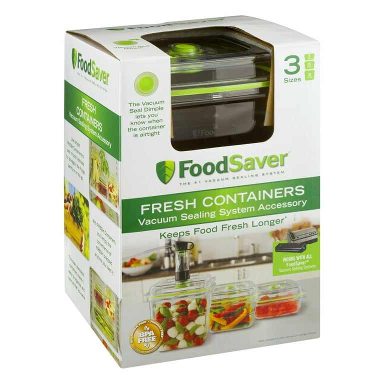FoodSaver FA4SC35810-000 Fresh Vacuum Seal Food and Storage Containers,  4-Piece Set 