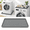 Gray-33"×30"×1", variant on Black Washing Machine Drain Pan Mat 53.5"×27"×0.78" Silicone Floor Protector