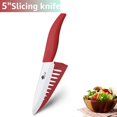 thumbnail image 1 of Juego de cuchillos de cerámica Cuchillos de cocina 3 4 5 6 pulgadas Cuchillo de chef + pelador con soporte Hoja de zirconia blanca Mango multicolor Tan Jianjun unisex, 1 of 2