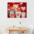 thumbnail image 2 of Nawypu Valentines Decor, Valentines Day Decor Love Coffee Wood Block Sign Valentines Day Decorations for Home Kitchen Table Shelf Desk, 2 of 4