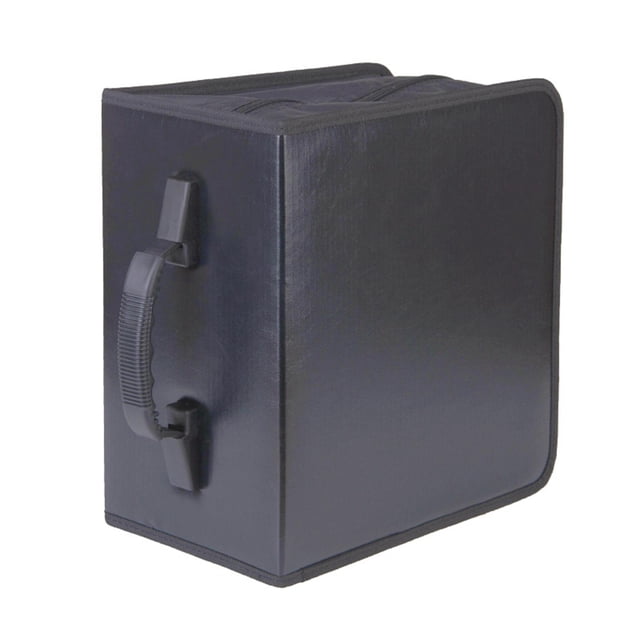 Estuche para CD, fundas a prueba de polvo, portátil, de , de piel sintética, organizador de carpetas para hogar, viajes, vehículo, estantería,