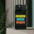 thumbnail image 3 of DistinctInk Clear Case for Apple iPhone 15 Pro MAX (6.7" Screen) - Imagine Invent Inspire, 3 of 9