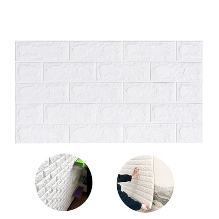 IMIKEYA Brick Effect Wallpaper Faux Brick Wallpaper 1Set