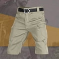 thumbnail image 5 of Ceisia Men Multi Pocket Ripstop Cargo Shorts Elastic Waistband Drawstring Outdoor Workwear Casual Bottoms Khaki XXXXXL Gift, 5 of 7