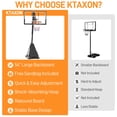 thumbnail image 3 of Ktaxon 54in Portable Basketball Hoop Outdoor, 4.5-10FT Adjustable Height, Free Sandbag, Basketball Goal System for Youth and Adults, 3 of 8