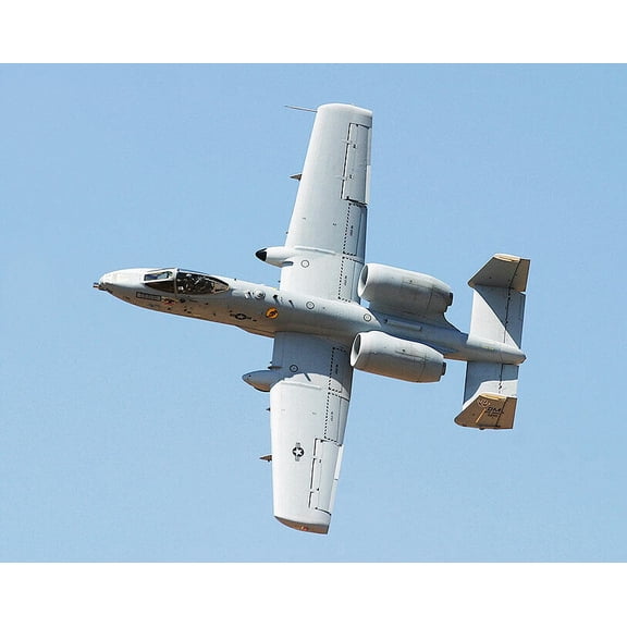 A-10 Thunderbolt II Warthog Banking Style - A - 12x18 Inch Laminated Aviation Poster - Stunning Detail and Bold Colors