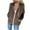 Brown, variant on Leesechin Fleece Jackets for Women Fashion Casual Hooded Slim Zipper Fleece Sweater Coat