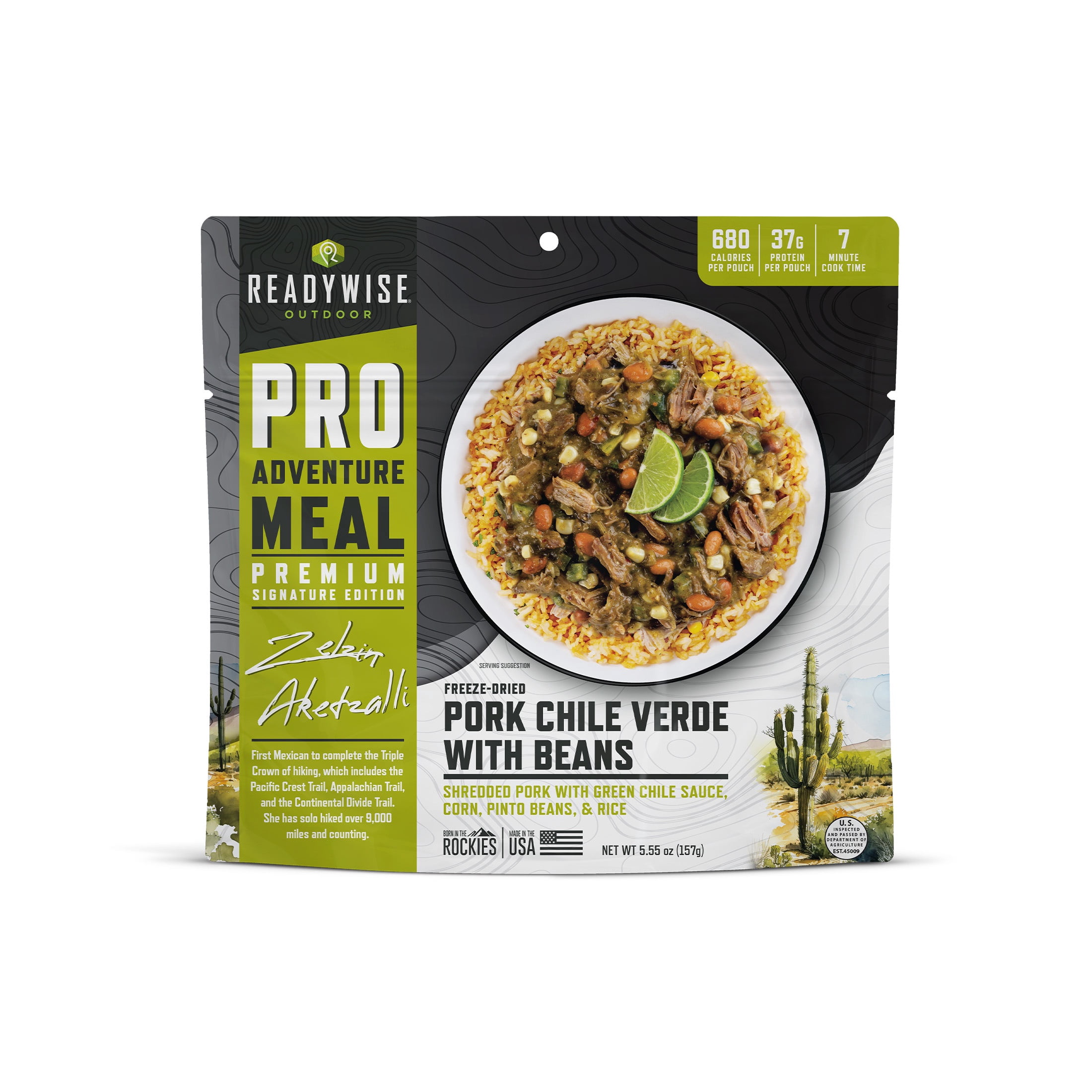 ReadyWise Pro Adventure Meal, Trailblazer Outdoor Bucket, Featuring 5 Delicious Freeze-Dried Recipes Within 8 Premium, Lightweight Pouches For a Total of 16 Servings (2 Servings Per Pouch)