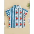 thumbnail image 4 of Bagilaanoe Toddler Baby Boy Summer T-shirt Geometric Printed Short Sleeve Shirt 3M 6M 12M 18M 24M 3T Kids Casual Tops, 4 of 8