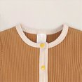thumbnail image 4 of KPOPLK Unisex Newborn Baby Jumpsuit Pure Cotton Short Sleeve Romper Baby One Piece Soft Comfortable Pure Cotton Baby Clothes for Boys and Girls Size 12-18 Months,Yellow, 4 of 9