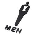 thumbnail image 1 of Letrero de WC Letrero de puerta de baño Letrero universal para hombres y mujeres Letrero de baño Inodoro hombre s, 1 of 9
