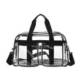 thumbnail image 2 of Transparent PVC Travel Bag Large Capacity Travel Bag Fitness Storage Transparent Bag Full Transparent Waterproof Student School Bag, 2 of 6