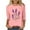 Pink Plus Size Blouse for Women_x, variant on CYMMPU 3/4 Sleeve Blouses for Women Dressy Casual Round Neck Loose Fit Flower Printed Tunic Tops Spring Tops Summer Trendy Shirts Lightweight Basic Tees Pink S
