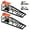 Black shelf + orange tablet, variant on Hydraulic Car Ramps 2 Pack – Heavy Duty Steel Auto Lifting – Adjustable Height 9.8"–15" – 11,000 lbs Capacity – Built-in Hydraulic Jack – Oil Change & Truck Maintenance