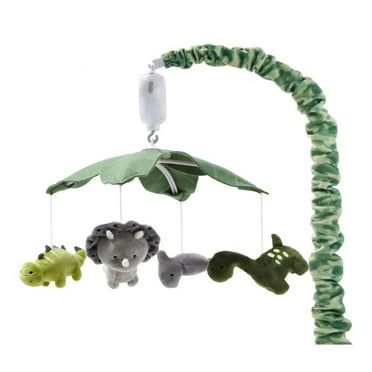 The Peanutshell Baby Crib Mobile for Boys or Girls, Dinosaur, Musical