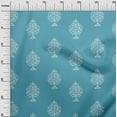 thumbnail image 3 of oneOone Silk Tabby Sky Blue Fabric Block Dress Material Fabric Print Fabric By The Yard 42 Inch Wide-A8, 3 of 6