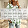 thumbnail image 3 of Admvng Women's Checkered Jacket Hooded Long Sleeve Casual Warm Outerwear, 3 of 9