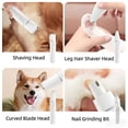 thumbnail image 5 of 4 In 1 Dog Clippers Grooming Kit, Cordless Dog Quiet Hair Trimmer for Paw Nail Grinder, Rechargeable 2-Speed Cat Clippers Face Shaver for Paw Nail Body Ear, 5 of 6