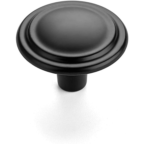 Ravinte 10 Pack 11/5 inch Matte Black Zinc knobs Kitchen