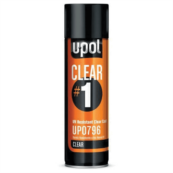 U Pol Products UP0796 CLEAR#1 UV Resistant Clear Coat, 450 mL, High Gloss