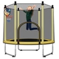 thumbnail image 2 of SENCHO GINSYTALIOR Trampoline 55IN Toddler Trampoline for Kids Children Trampoline with enclosure Easy to assemble Outdoor Indoor Trampoline(Yellow）, 2 of 7