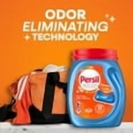 Persil Advanced Clean Oxi+Odor Power Laundry Detergent Ultra Pacs, Original, 46.2 oz, 57 Count
