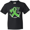 thumbnail image 3 of Inktastic Love and Care Mental Health Awareness Green Ribbon Youth T-Shirt, 3 of 5