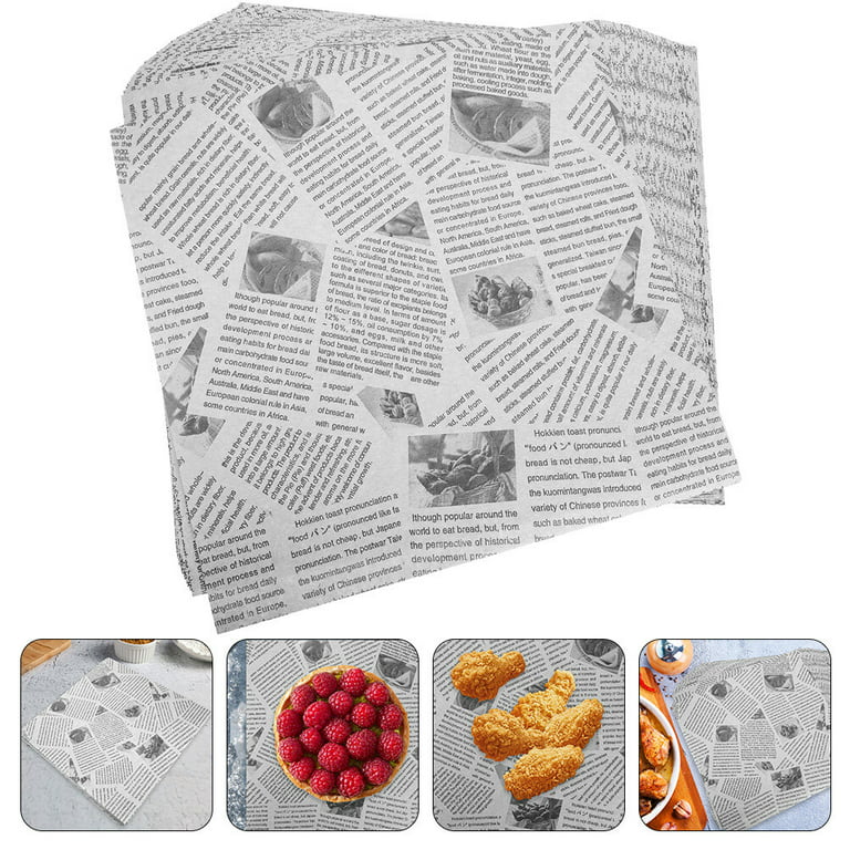 Food Wrap French Cafe Greaseproof Paper Food Wrapping Paper Food