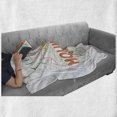 thumbnail image 6 of Saying Soft Flannel Fleece Blanket, I Love You to the Mountains and Back Words Valentines Day Theme Exploration Outdoors, Cozy Plush for Indoor and Outdoor Use, 50" x 60", Multicolor, by Ambesonne, 6 of 6