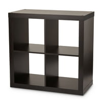 Better Homes & Gardens Square 4-Cube Organizer, Espresso