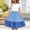 Blue, variant on JUSLIO Dresses for Girls Color Block Dresses Cute Crew Neck Short Sleeve Casual Dress Size 5 Y