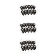 thumbnail image 2 of Guardoinrt Durable for Golf Iron Headcover Club Head Cover for Long-lasting Protection Secure Closure Black White 3PCS, 2 of 6