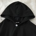 thumbnail image 5 of Weebloom Halloween Baby Girl Outfit Toddler Girls Hooded Tops Pumpkin Bat Dress Two Piece Outfits Set Kids Clothes Black 5-6 Years, 5 of 9