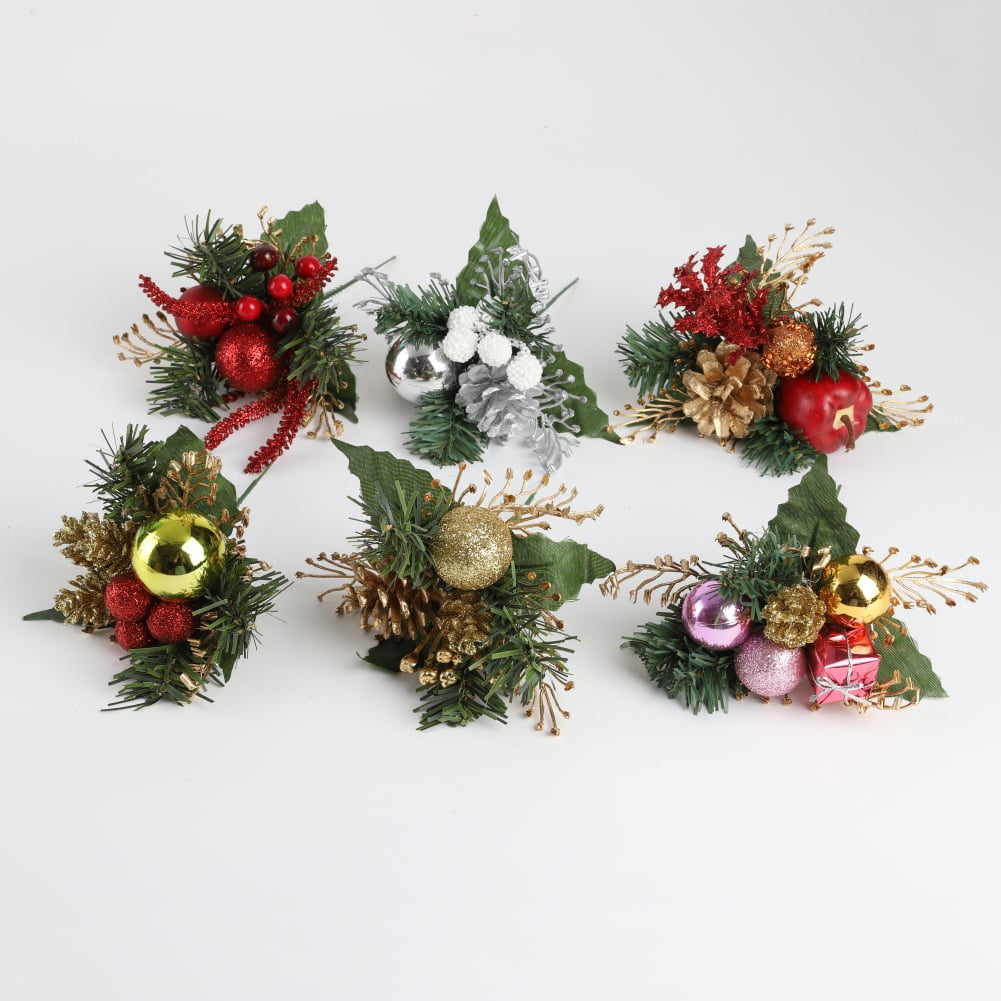 Artificial Christmas Flowers for Crafts ,Flower Arrangements Wreaths