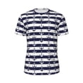 thumbnail image 5 of Wukai Anchors Print Men's Short-Sleeved Mesh T-Shirt,Quick-Dry Short Sleeve Workout T-Shirt-5X-Large, 5 of 8