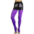 thumbnail image 5 of ToBeInStyle Junior Teenage Girl Young Adult Opaque Nylon Pantyhose - Purple - One Size, 5 of 5