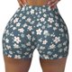 thumbnail image 2 of Fotbe Blue Flower Shorts Sin Costuras – Shorts Deportivos de Cintura Alta para Mujer, Elásticos para Gimnasio, Yoga, Running o Ciclismo-Large, 2 of 8