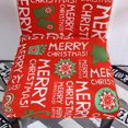 thumbnail image 3 of Funda de silla extraíble con estampado navideño Estuche elástico para asiento de banquete (Letras) Ehuebsd Libre de BPA, 3 of 9