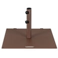 thumbnail image 1 of Base para sombrilla Costway 22,5 kg Cuadrada 60 cm con adaptadores de 4 cm y 5 cm 2 pomos de apriete 2 ruedas, 1 of 10