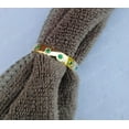 thumbnail image 3 of Gold Emerald Star Band Ring – Minimal Celestial Stackable Ring - Handmade Emerald Star Ring – Minimal Gold Anniversary Band, 3 of 5