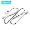 thumbnail image 3 of Uxcell Bow String Replacement,12 Strands Recurve Bowstring with Nock Point for AMO 48", Black, 3 of 6