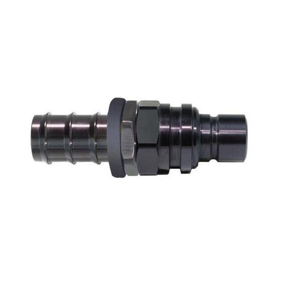 Jiffy-Tite 52512P Quick Release 12 AN Male Push Lock Plug Valved, Black