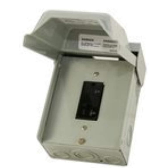 Ge 7 1/8 in H, 5 3/16 in D, Unmetered Surface Power Outlet U010