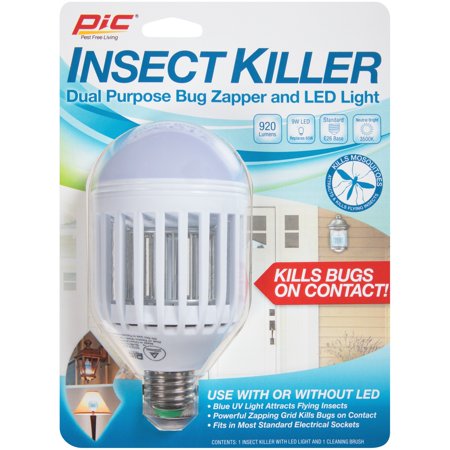 PIC® Insect Killer Dual Purpose Bug Zapper & LED Light - Walmart.com