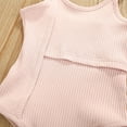 thumbnail image 5 of Kiplyki New Arrivals Pants for Toddler Girls Ribbed Suspender Vest Flared Outfits Set, 5 of 8