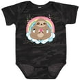 thumbnail image 3 of Inktastic Sloth Yoga Rainbow Girls Baby Bodysuit, 3 of 5