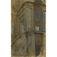 thumbnail image 2 of Edwin Austin Abbey 11x14 Gold Ornate Wood Frame and Double Matted Museum Art Print Titled - Architectural&nbsp;Study (ca.&nbsp;1871-1911), 2 of 4