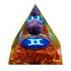 thumbnail image 2 of Generador de energía piramidal de orgón de 60 mm con piedras preciosas, cristal de cuarzo natural para yoga Geminis, 2 of 9