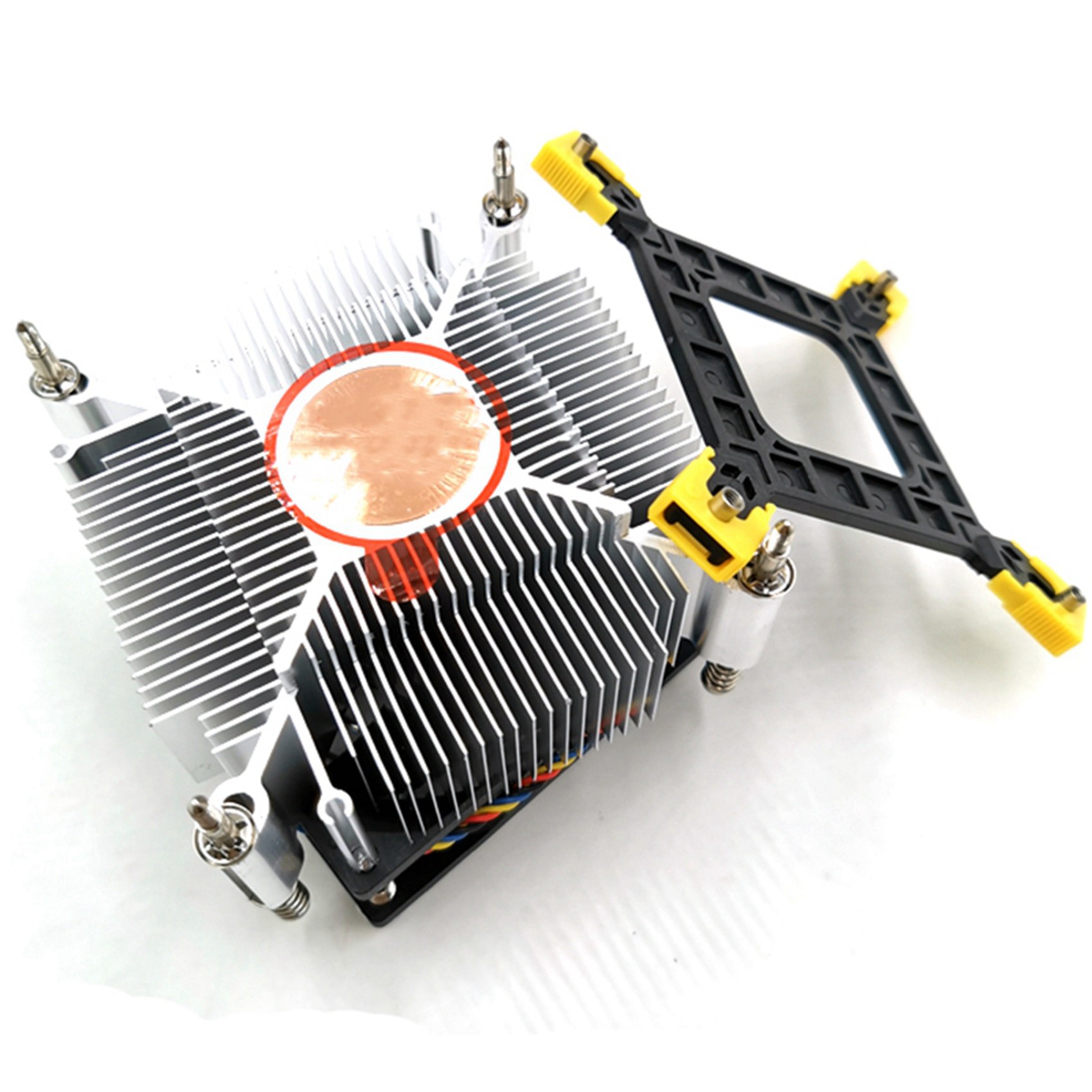 2X CPU Cooler Fan Cooling 1366 2011 1155 4-Pin Wire Temperature Control and Speed Control Radiator for X58 X79,2x CPU Cooler,Black